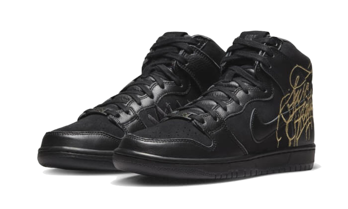 Nike SB Dunk High FAUST Schwarz Gold