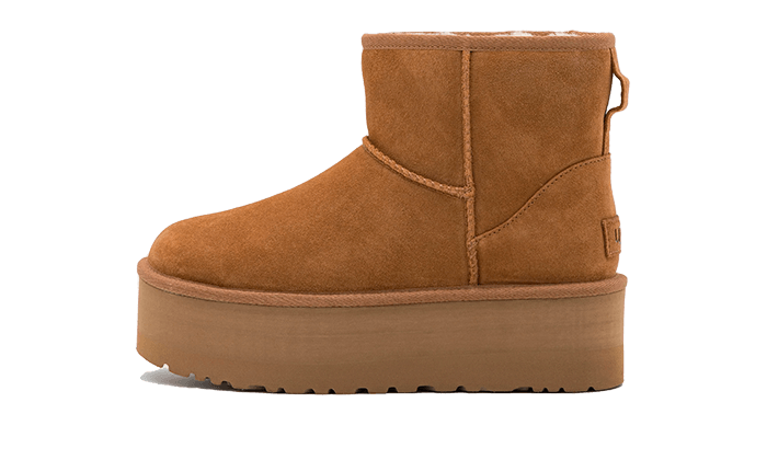 UGG Classic Mini Plateaustiefel Kastanie