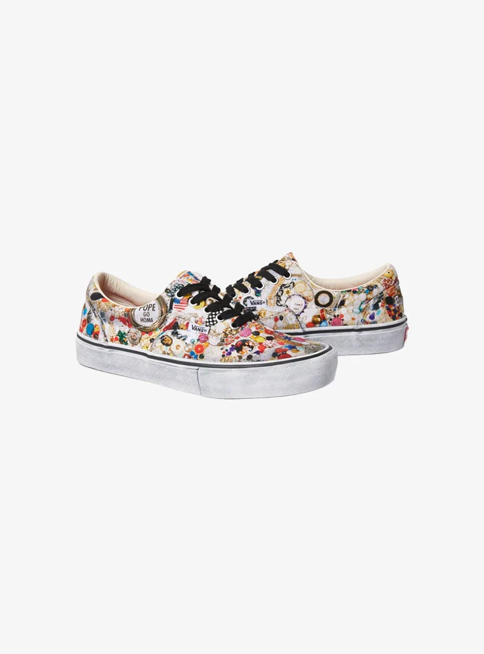 Vans Era Supreme x Mike Kelley White detail 2