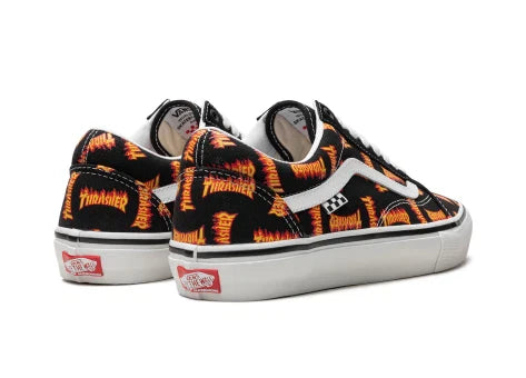 Vans Old Skool Thrasher All Over Flame Logo detail 2